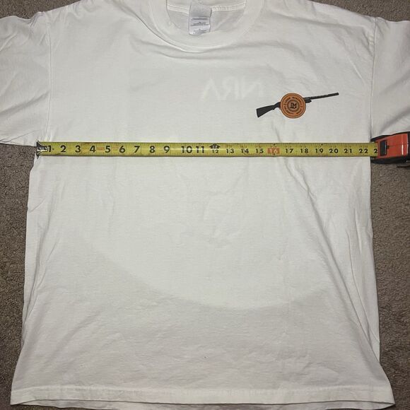 NRA Sports T-Shirt Men’s XL White Graphic Tee Beamhit Shooting Target Promo USA - Picture 5 of 7